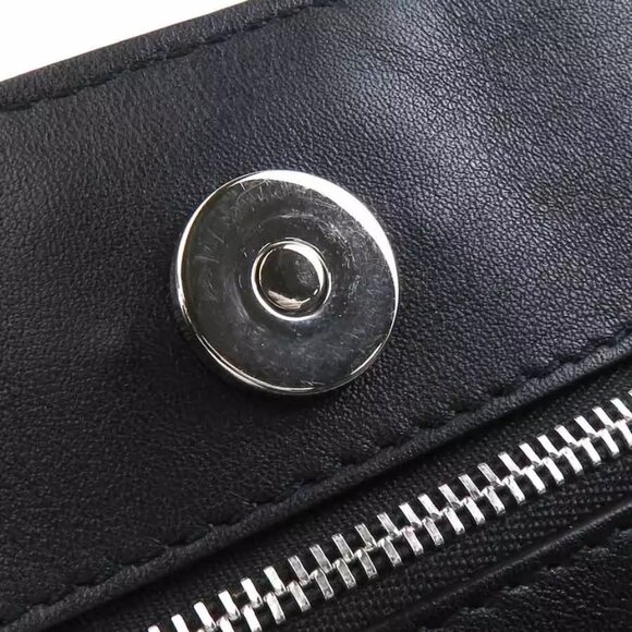 Auth Salvatore Ferragamo Vara Ribbon Handbag Shoulder Bag Black Leather h30837g - Picture 7 of 14